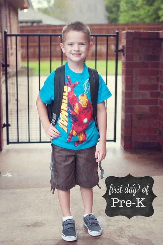 Aidens first day of school (Mike Lawsons grandson)